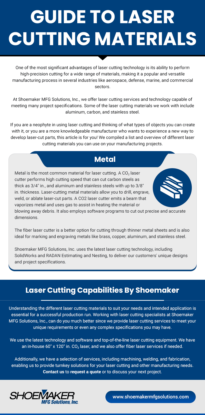 what materials does a laser cutter cut